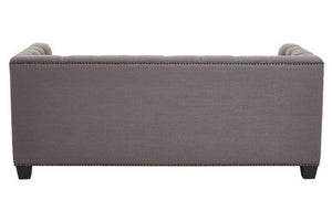 2 Seater Grey Fabric Sofa | Surina – close-up