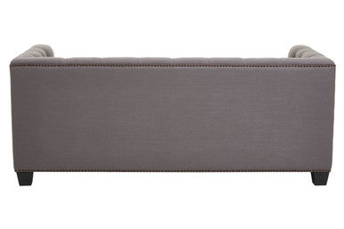 2 Seater Grey Fabric Sofa | Surina – close-up