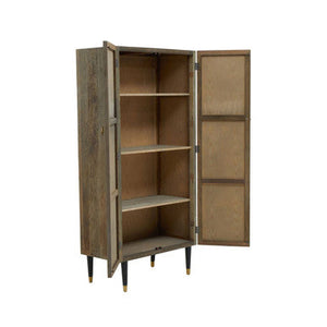Malay Recycled Elm Wood Tall Cabinet – detail
