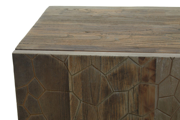 Malay Recycled Elm Wood 4 Door Sideboard – dimensions 2