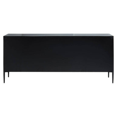 Luxor Grey Recycled Pine Wood 4 Door Sideboard – in room setting