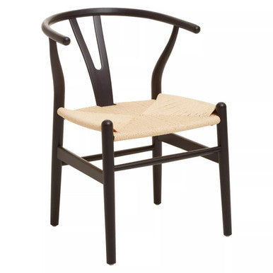 Lyon Wishbone Matte Black Chair