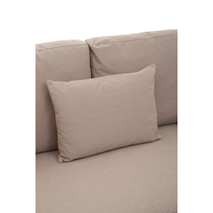 Menton 3 Seat Grey Fabric Sofa