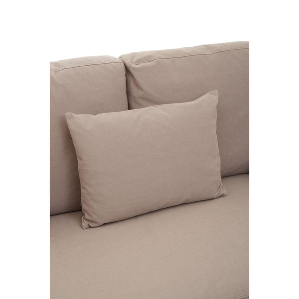 Menton 3 Seat Grey Fabric Sofa