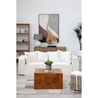 Marseille 3 Seat Cream Sofa