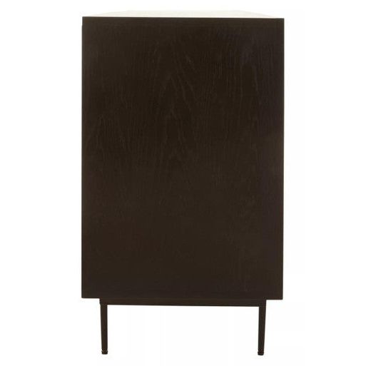 Jakara Black Wood Sideboard With Metal Legs