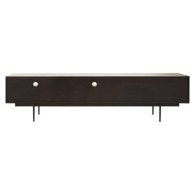 Jakara Black Wood Finish Carved Media Unit – dimensions