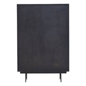 Jakara Black Wood Finish Carved Cabinet – dimensions