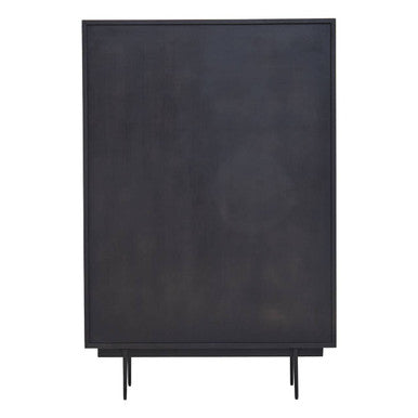 Jakara Black Wood Finish Carved Cabinet – dimensions
