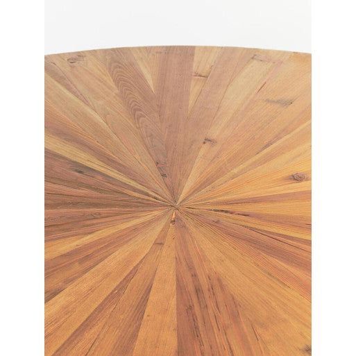 Jana Round Fir Wood Dining Table with Splayed Legs
