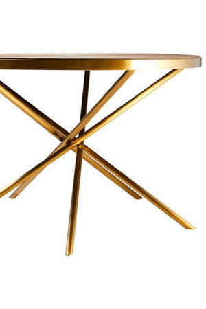 Jana Natural Wooden Round Dining Table – detail 2