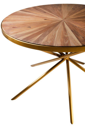 Jana Natural Wooden Round Dining Table – in room setting 2