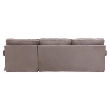 Ralph Mink Velvet 3 Seater Right Hand Chaise Sofa – dimensions