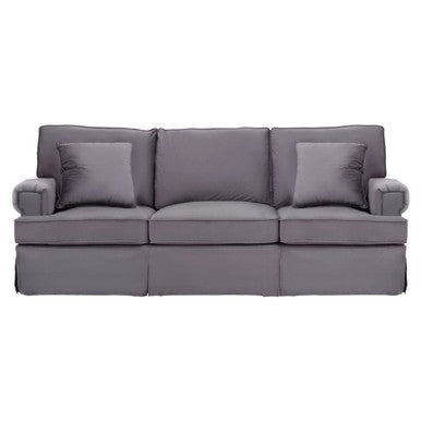 Ralph Grey Velvet 3 Seater Sofa