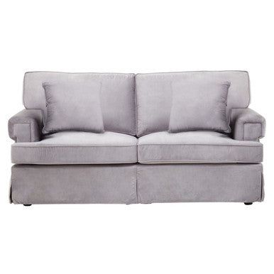 Ralph Two Seat Grey Velvet Sofa