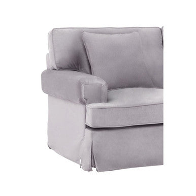 Ralph Two Seat Grey Velvet Sofa