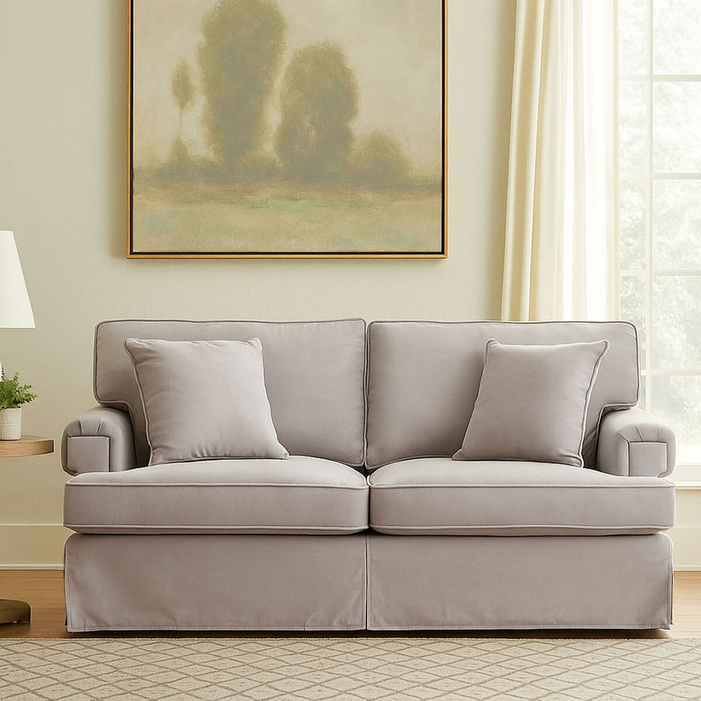 Ralph Grey Velvet 2 Seater Sofa