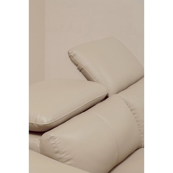 Padua 3 Seat Stone Leather Sofa