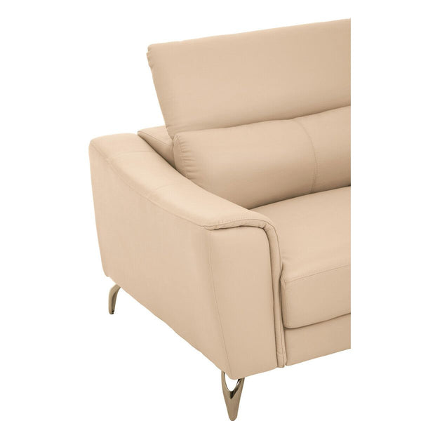 Padua 3 Seat Stone Leather Sofa