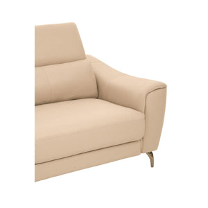 Padua 3 Seat Stone Leather Sofa