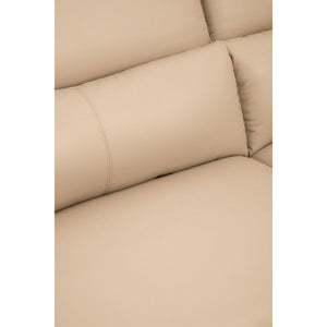 Padua 3 Seat Stone Leather Sofa