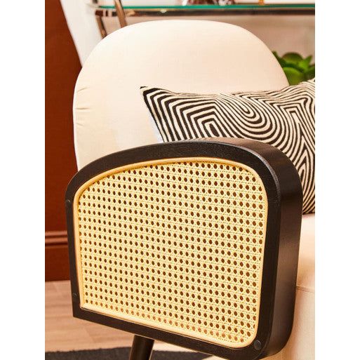 Hala Natural Velvet Armchair
