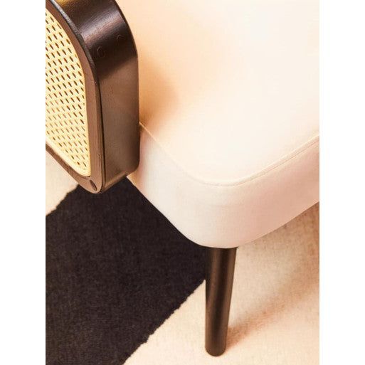 Hala Natural Velvet Armchair