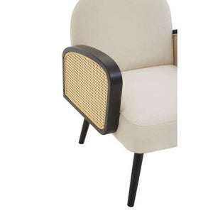 Hala Natural Velvet Armchair
