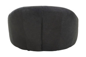Hoxton Antique Black Leather Cocoon Chair – dimensions