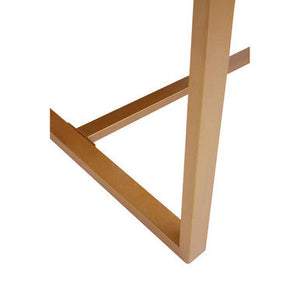 Kendari Natural Teak Wood Rectangular Dining Table – side view 2