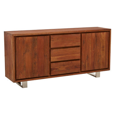 Simla Acacia Wood 2 Door and 3 Drawer Sideboard – in room setting