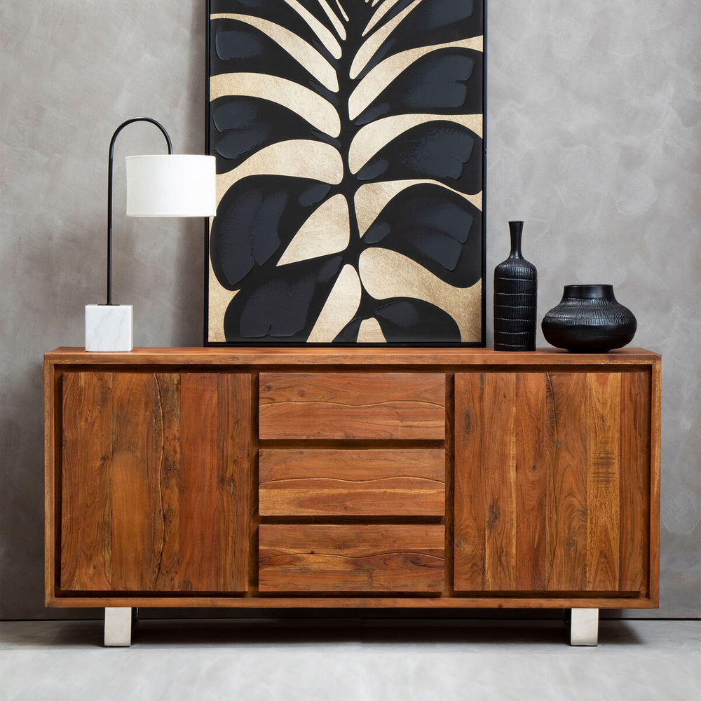 Simla Acacia Wood 2 Door and 3 Drawer Sideboard