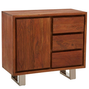 Simla Acacia Wood 1 Door and 3 Drawer Sideboard – in room setting