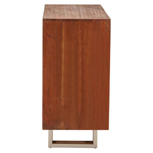 Simla Acacia Wood 1 Door and 3 Drawer Sideboard – back view