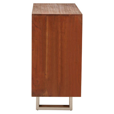Simla Acacia Wood 1 Door and 3 Drawer Sideboard – back view