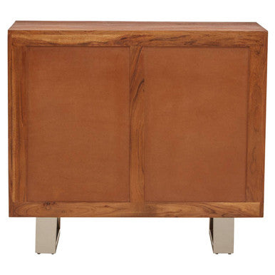 Simla Acacia Wood 1 Door and 3 Drawer Sideboard – close-up