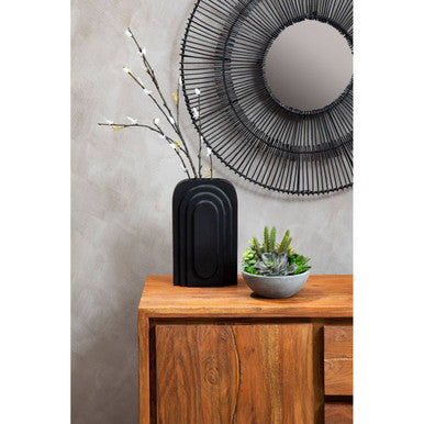 Simla Acacia Wood 1 Door and 3 Drawer Sideboard – detail