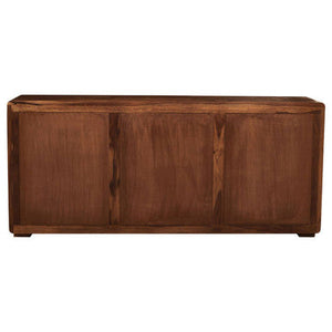 Surati Sheesham and Acacia Wood 2 Door and 3 Drawer Sideboard – close-up