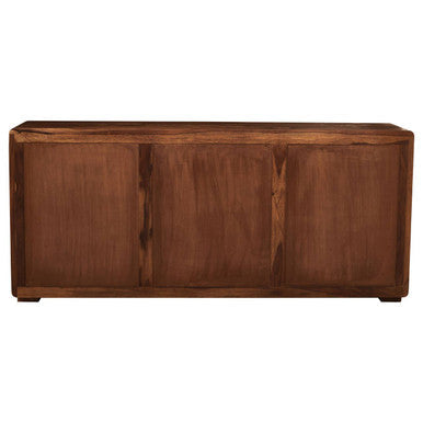 Surati Sheesham and Acacia Wood 2 Door and 3 Drawer Sideboard – close-up