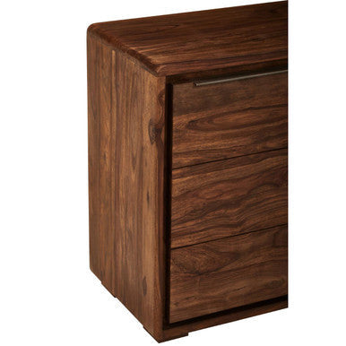Surati Sheesham and Acacia Wood 2 Door and 3 Drawer Sideboard – detail 2