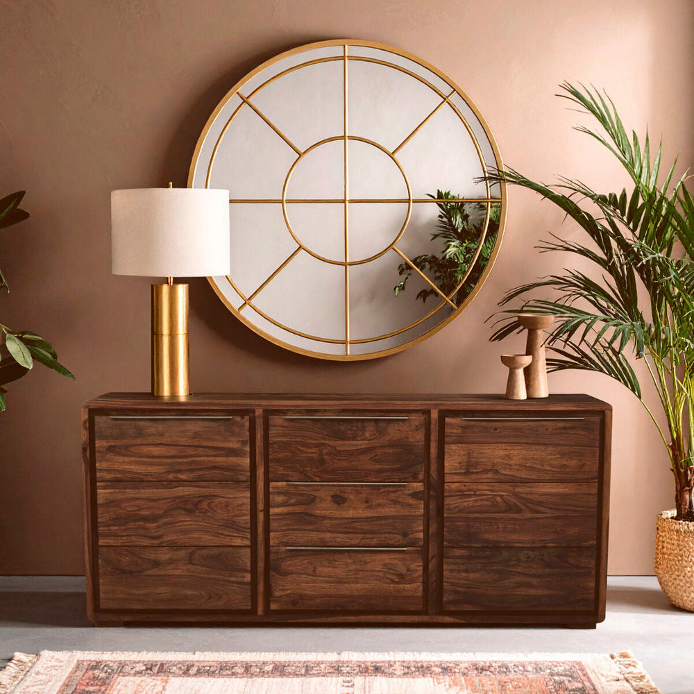 Surati Sheesham and Acacia Wood 2 Door and 3 Drawer Sideboard