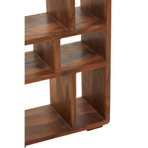 Surati Sheesham Wood Shelf Unit – close-up