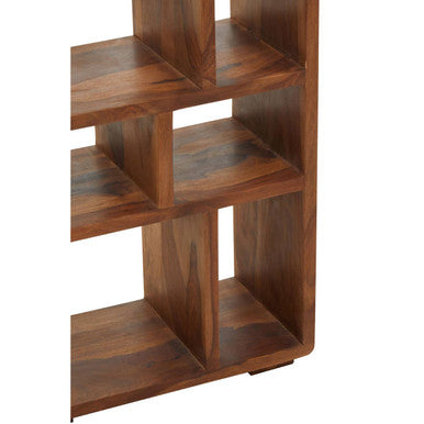Surati Sheesham Wood Shelf Unit – close-up