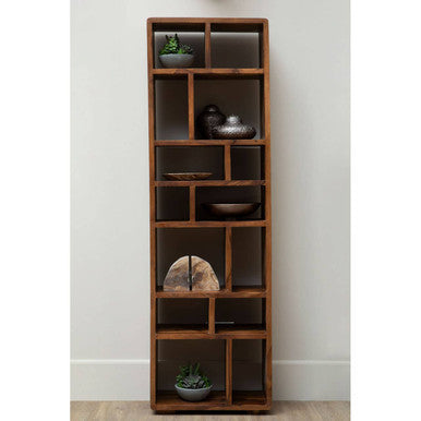 Surati Sheesham Wood Shelf Unit – detail