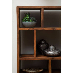 Surati Sheesham Wood Shelf Unit – back view