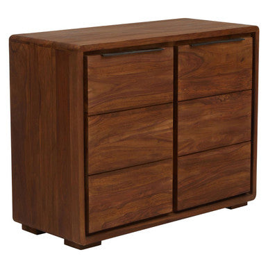 Surati Sheesham and Acacia Wood 2 Door Sideboard – side view