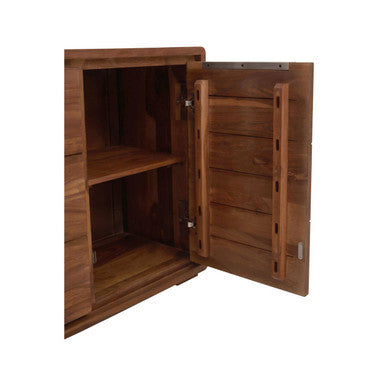 Surati Sheesham and Acacia Wood 2 Door Sideboard – in room setting
