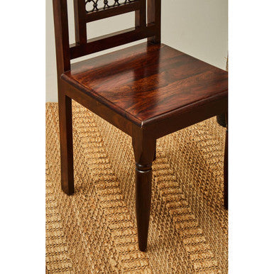 Srina Dark Sheesham Wood Dining Chair – dimensions
