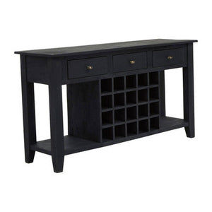 Fusion Wine Bottle Storage Console Table