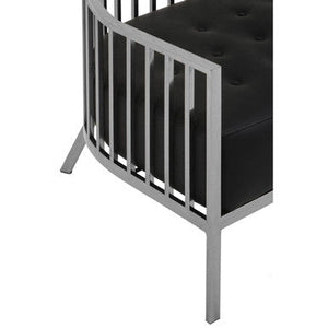 Eliza Silver Finish Dome Cage Two Seater Sofa – back view